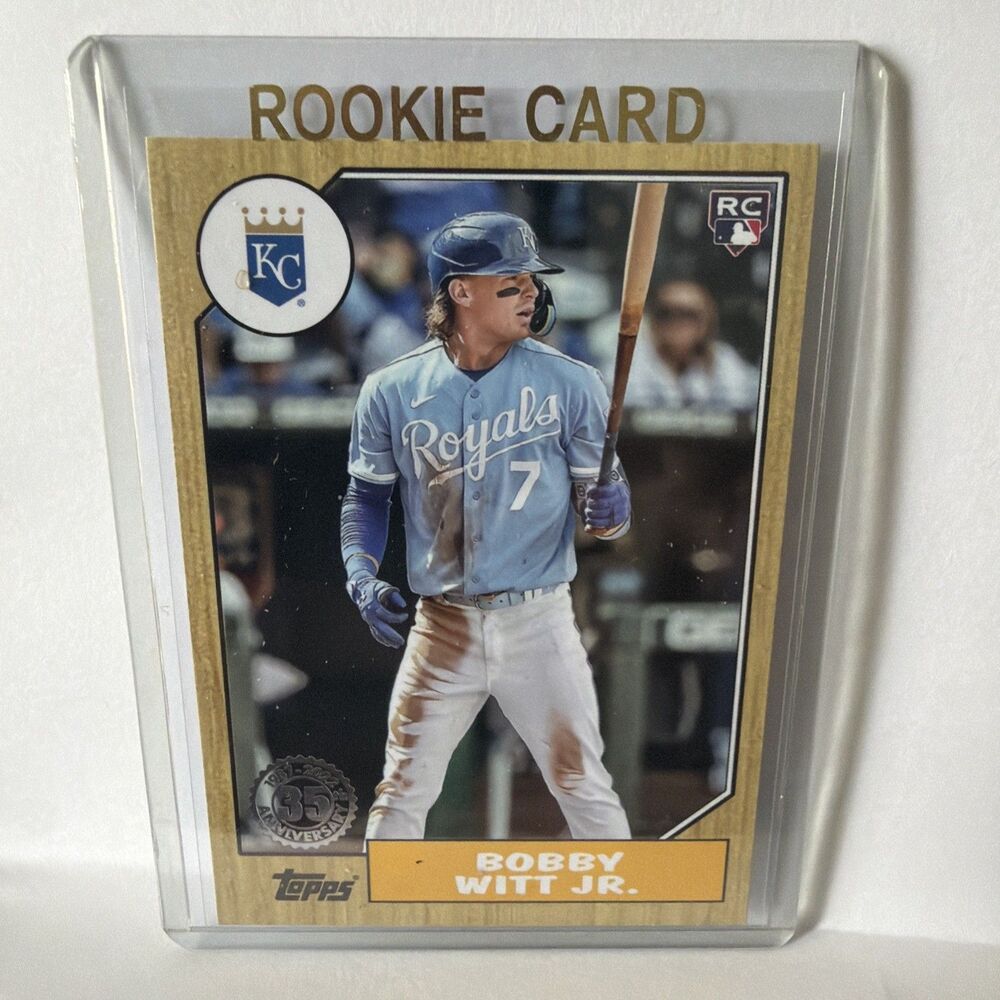 2022 Topps Update Series 1987 Topps Baseball Bobby Witt Jr. #87TBU-7 Rookie RC